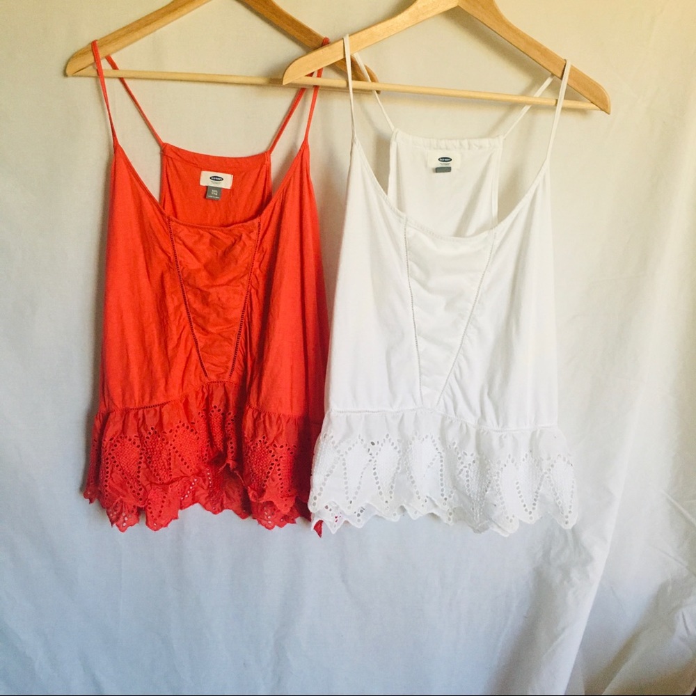Old Navy Eyelet Hem Tank